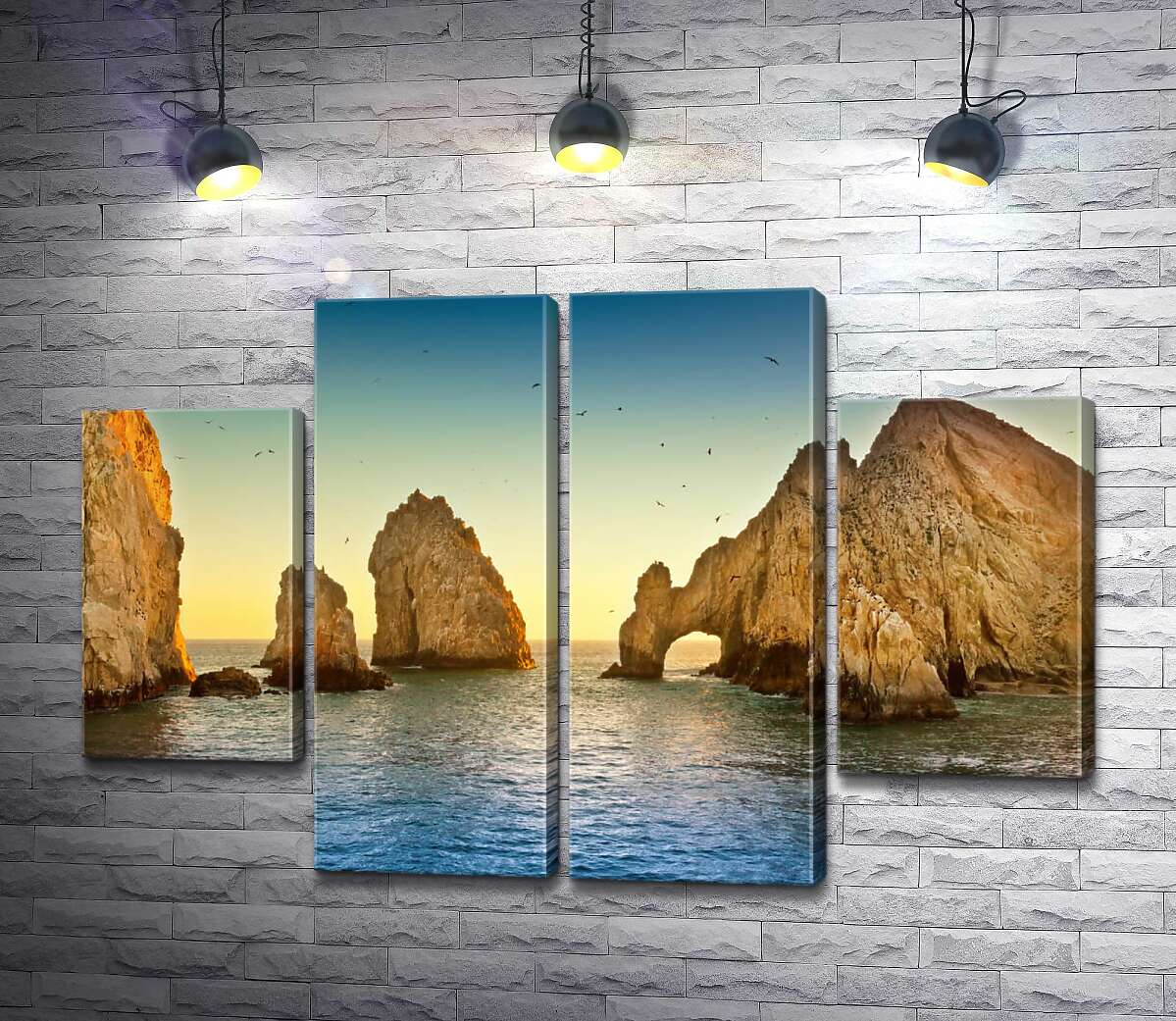 модульная картина Природная арка в каменной скале Кабо-Сан-Лукас (Cabo San Lucas) (Модуль №20)