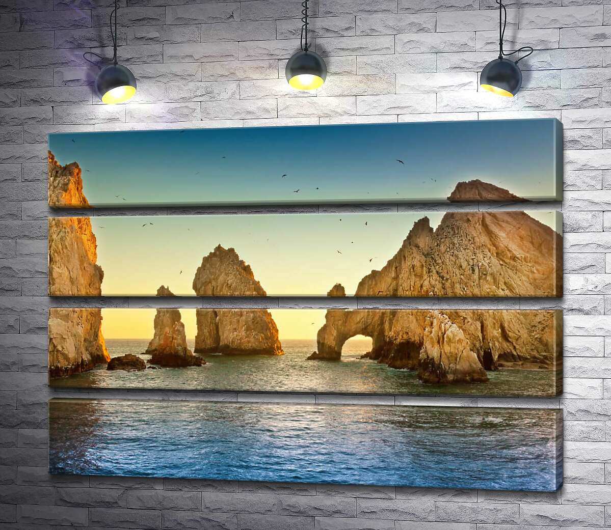 модульная картина Природная арка в каменной скале Кабо-Сан-Лукас (Cabo San Lucas) (Модуль №22)
