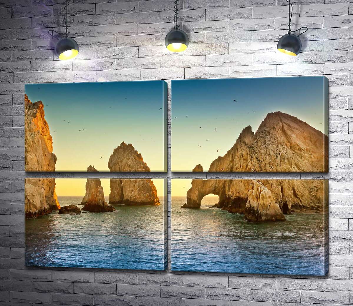 модульная картина Природная арка в каменной скале Кабо-Сан-Лукас (Cabo San Lucas) (Модуль №25)