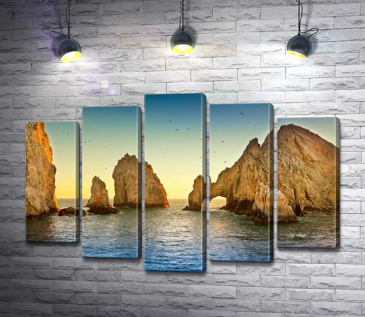 модульна картина Природна арка у кам'яній скелі Кабо-Сан-Лукас (Cabo San Lucas) (Модуль №4)