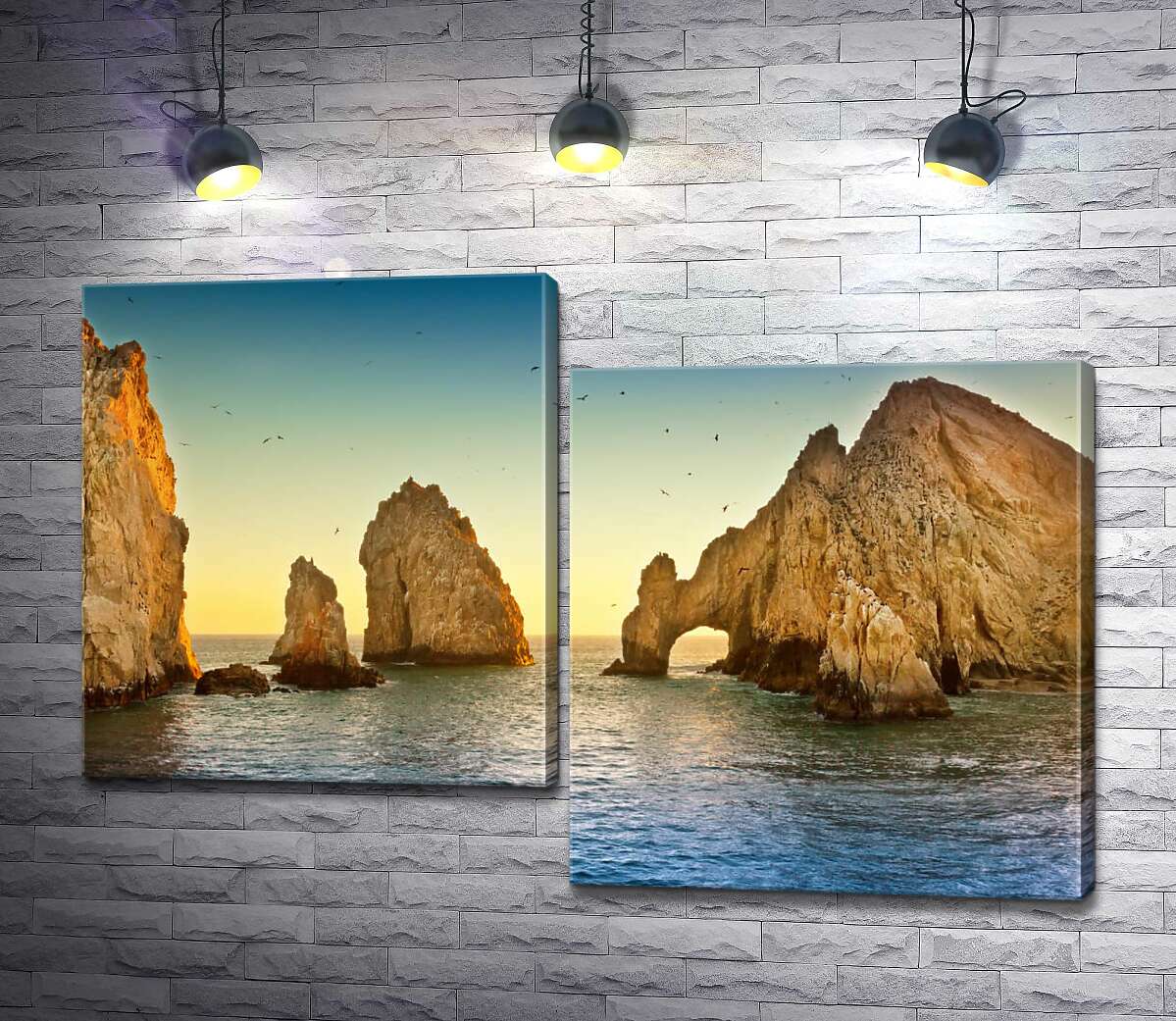 модульна картина Природна арка у кам'яній скелі Кабо-Сан-Лукас (Cabo San Lucas) (Модуль №9)