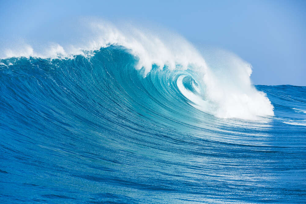 картина-постер Пінистий гребінь морської хвилі