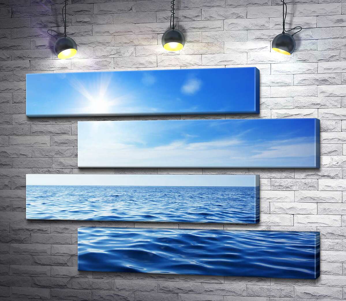 модульна картина Хвиляста поверхня морської води (Модуль №23)