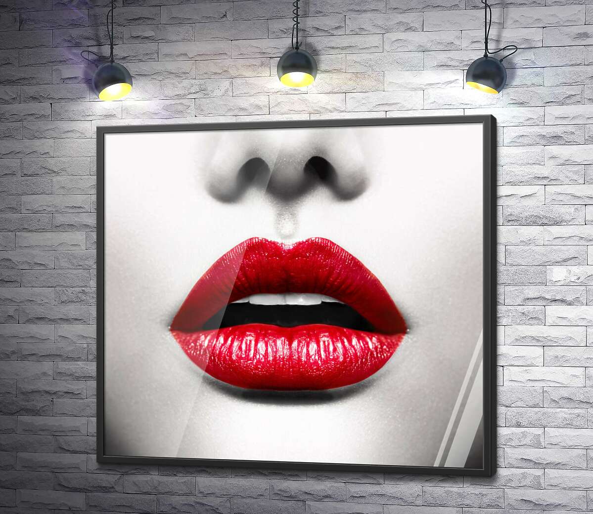 постер Сочный цвет красных губ