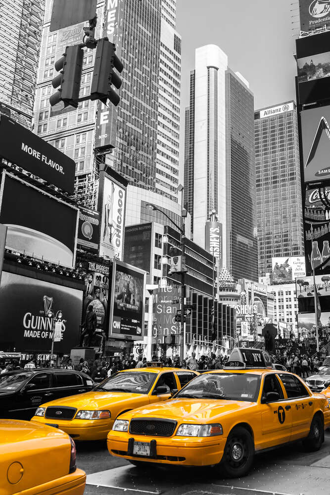 картина-постер Жовті таксі заповнили шумні вулиці Нью-Йорку