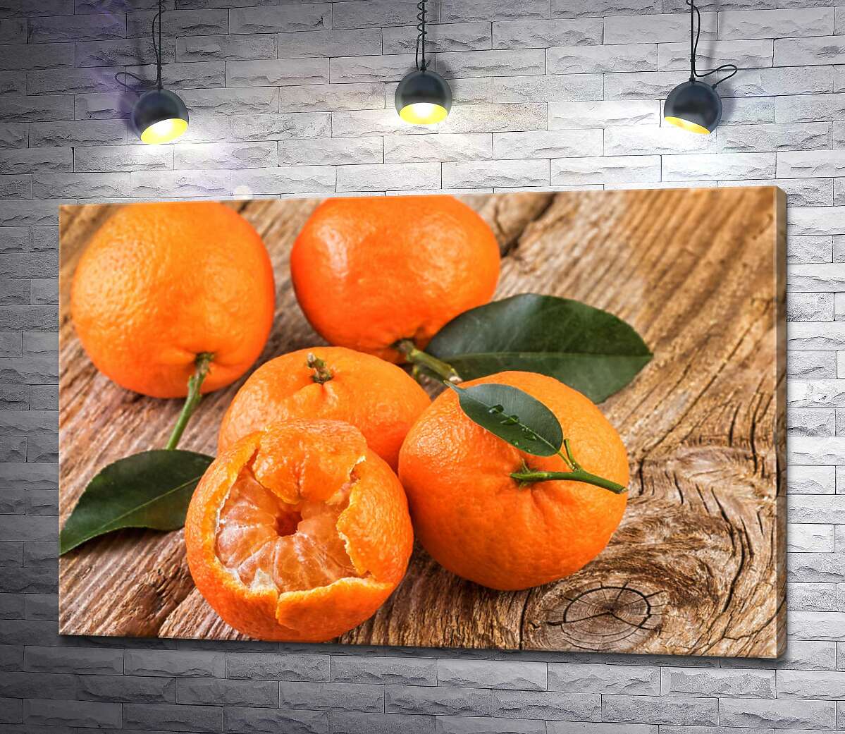 картина Оранжевые шарики сладких мандаринов