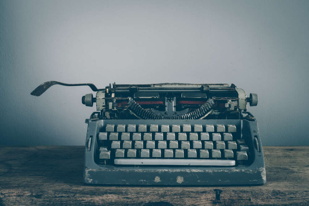 картина-постер Старинная пишущая машинка