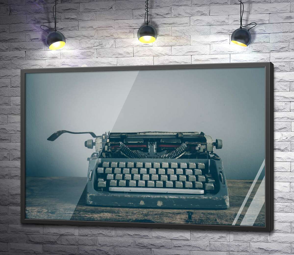 постер Старинная пишущая машинка