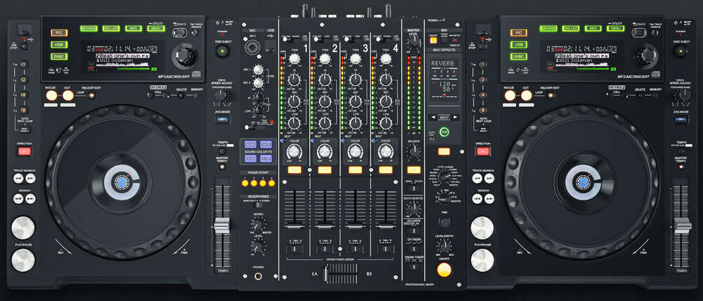 картина-постер Современный DJ контроллер Pioneer