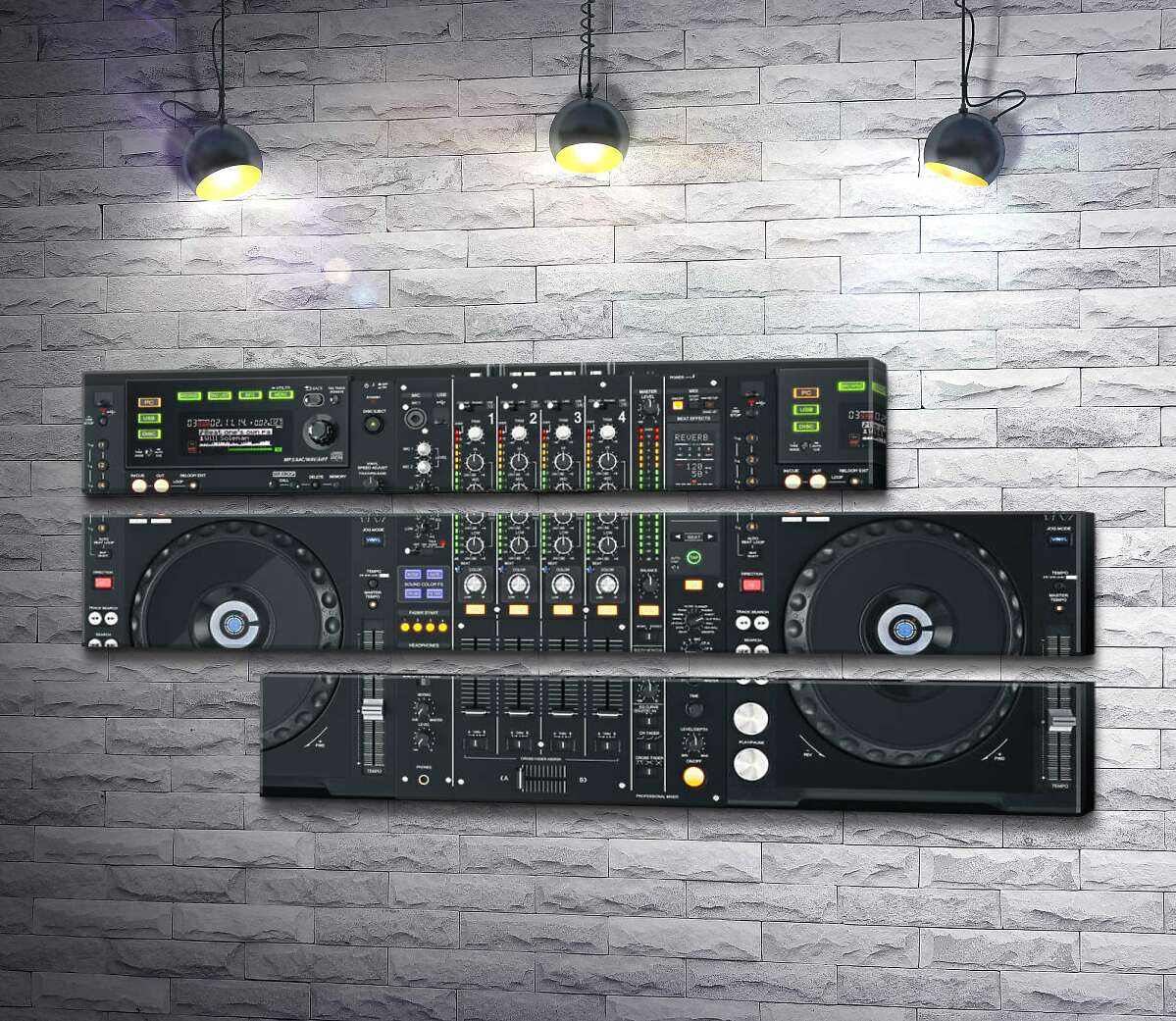 модульна картина Сучасний DJ контроллер Pioneer (Модуль №16)