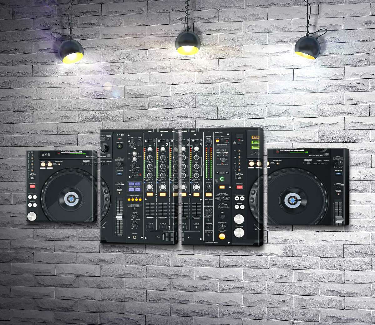модульна картина Сучасний DJ контроллер Pioneer (Модуль №20)
