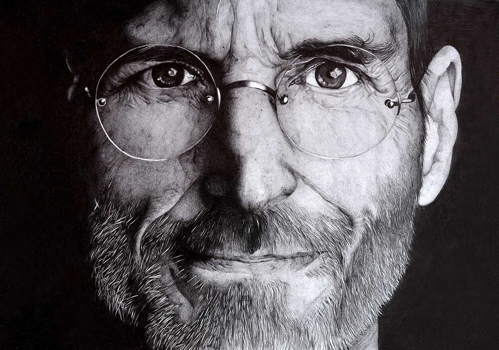 картина-постер Лице підприємця Стіва Джобса (Steve Jobs)