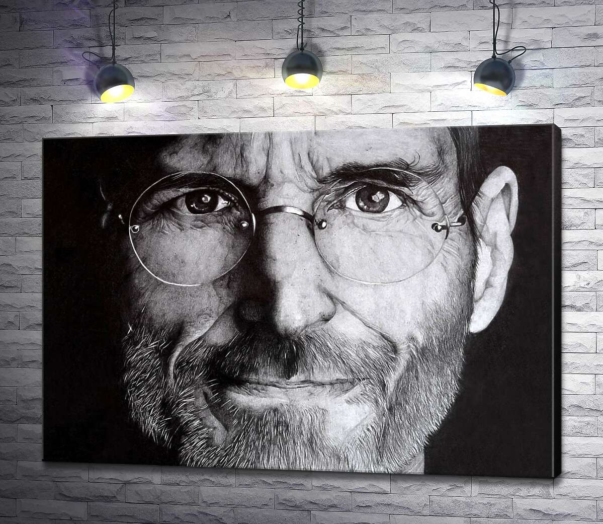 картина Лицо предпринимателя Стива Джобса (Steve Jobs)