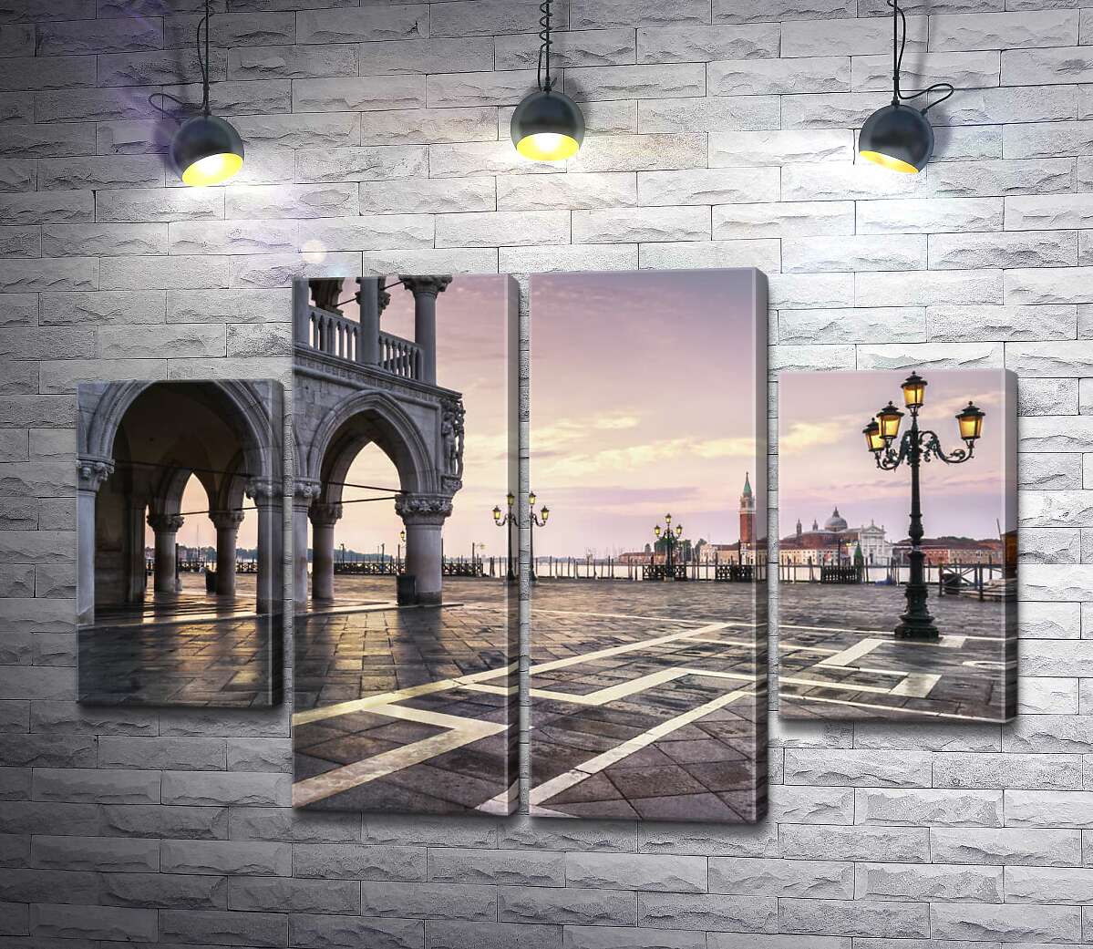 модульная картина Площадь святого Марка (Piazza San Marco) на рассвете (Модуль №20)