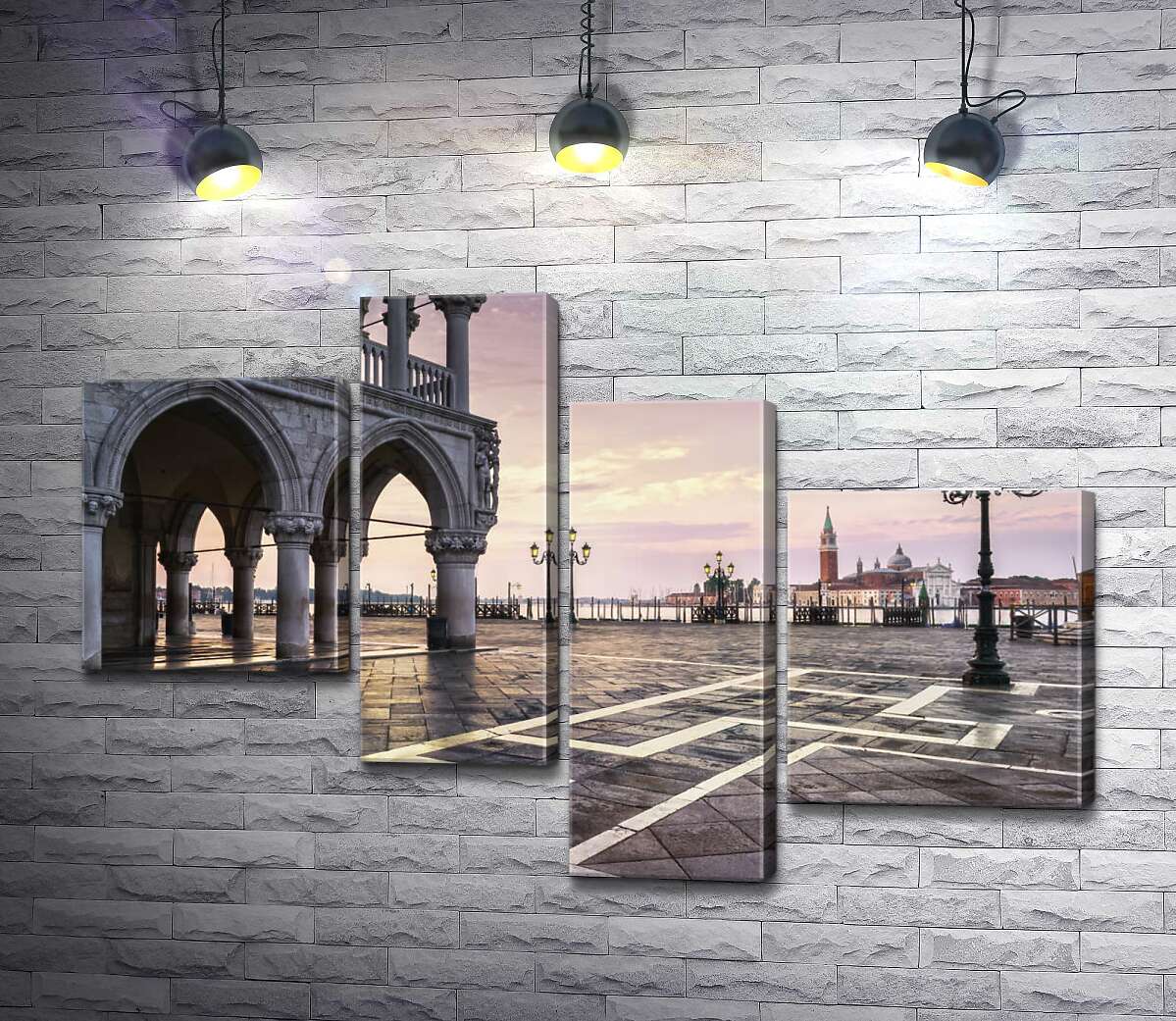 модульная картина Площадь святого Марка (Piazza San Marco) на рассвете (Модуль №21)