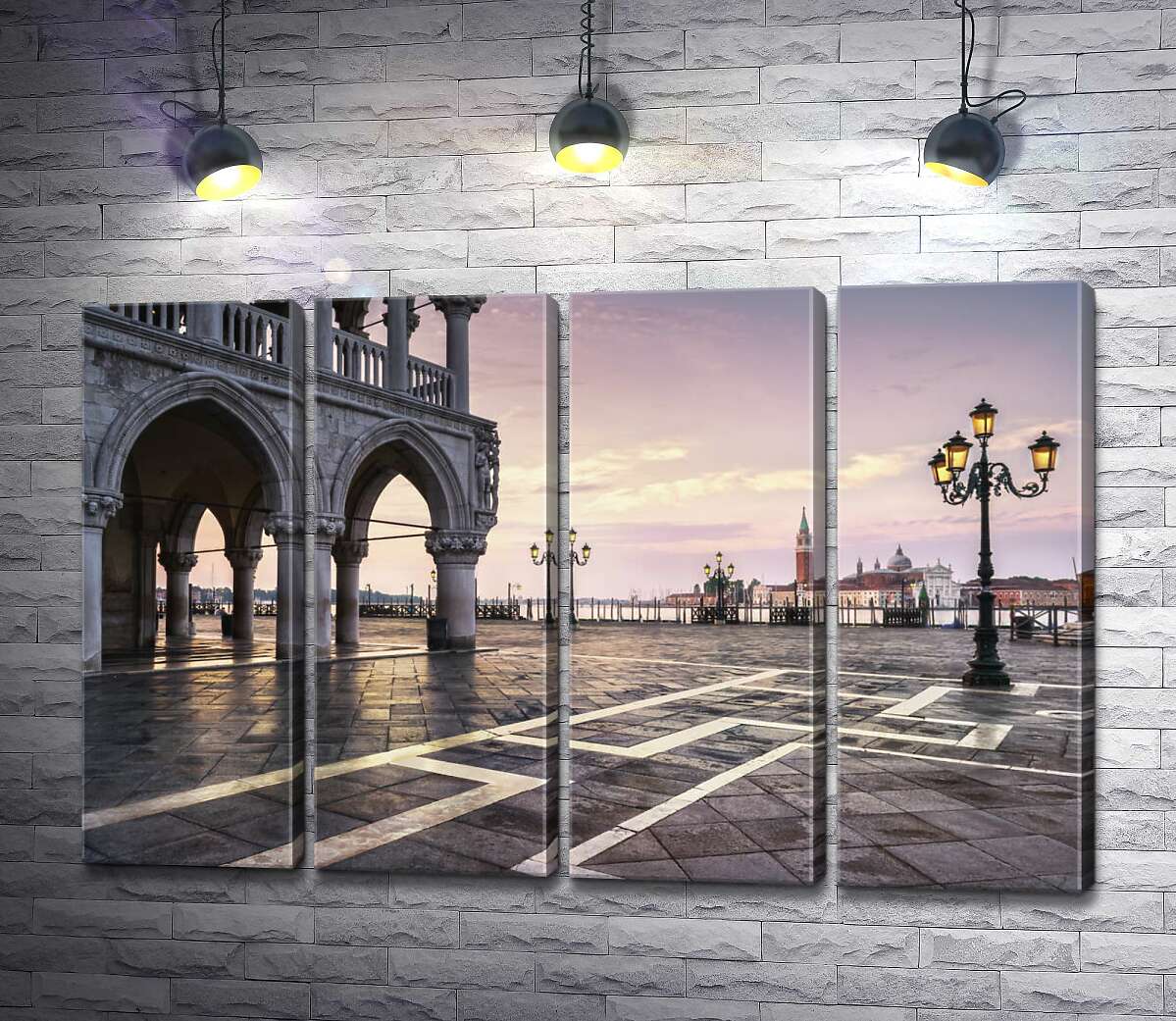 модульная картина Площадь святого Марка (Piazza San Marco) на рассвете (Модуль №24)