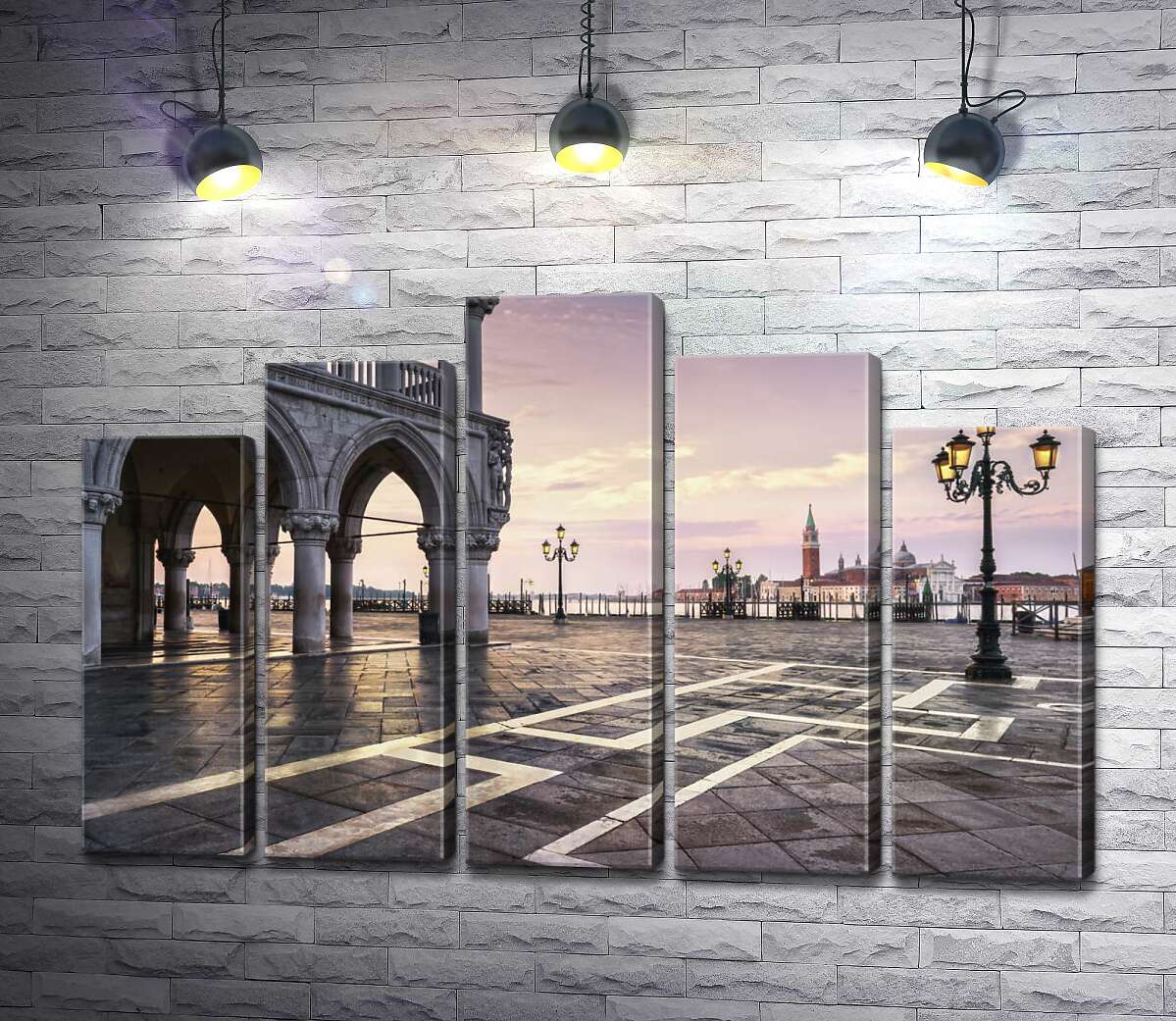 модульная картина Площадь святого Марка (Piazza San Marco) на рассвете (Модуль №29)