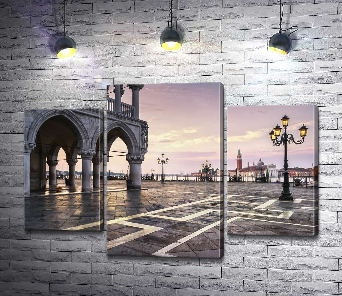 модульная картина Площадь святого Марка (Piazza San Marco) на рассвете (Модуль №10)