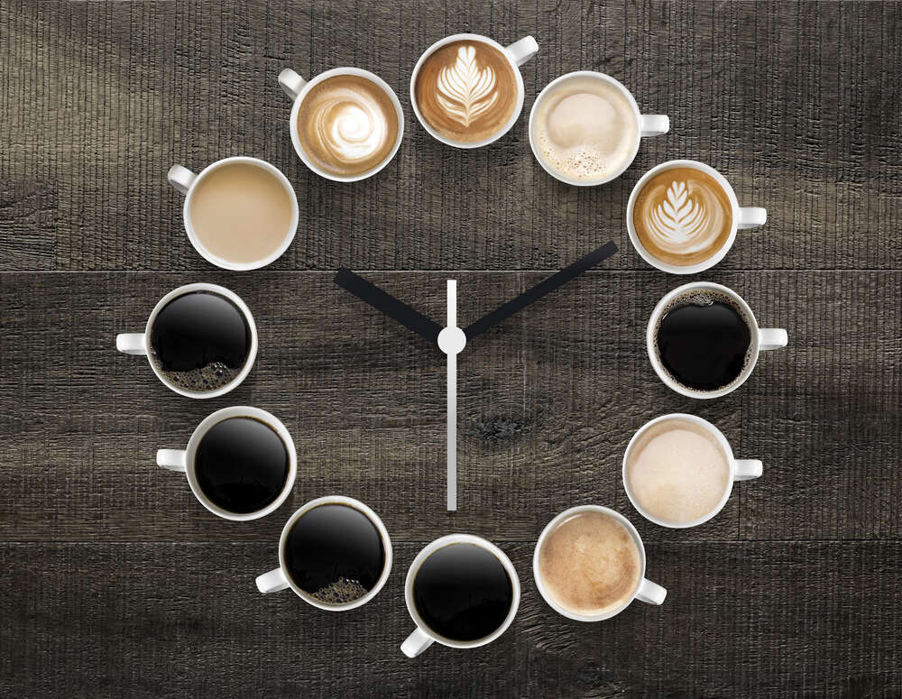 картина-постер Кофейные часы