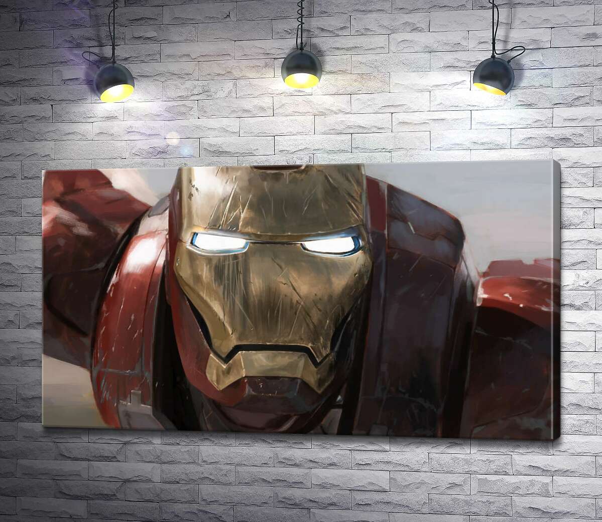 картина Брутальное лицо Железного человека (Iron man)