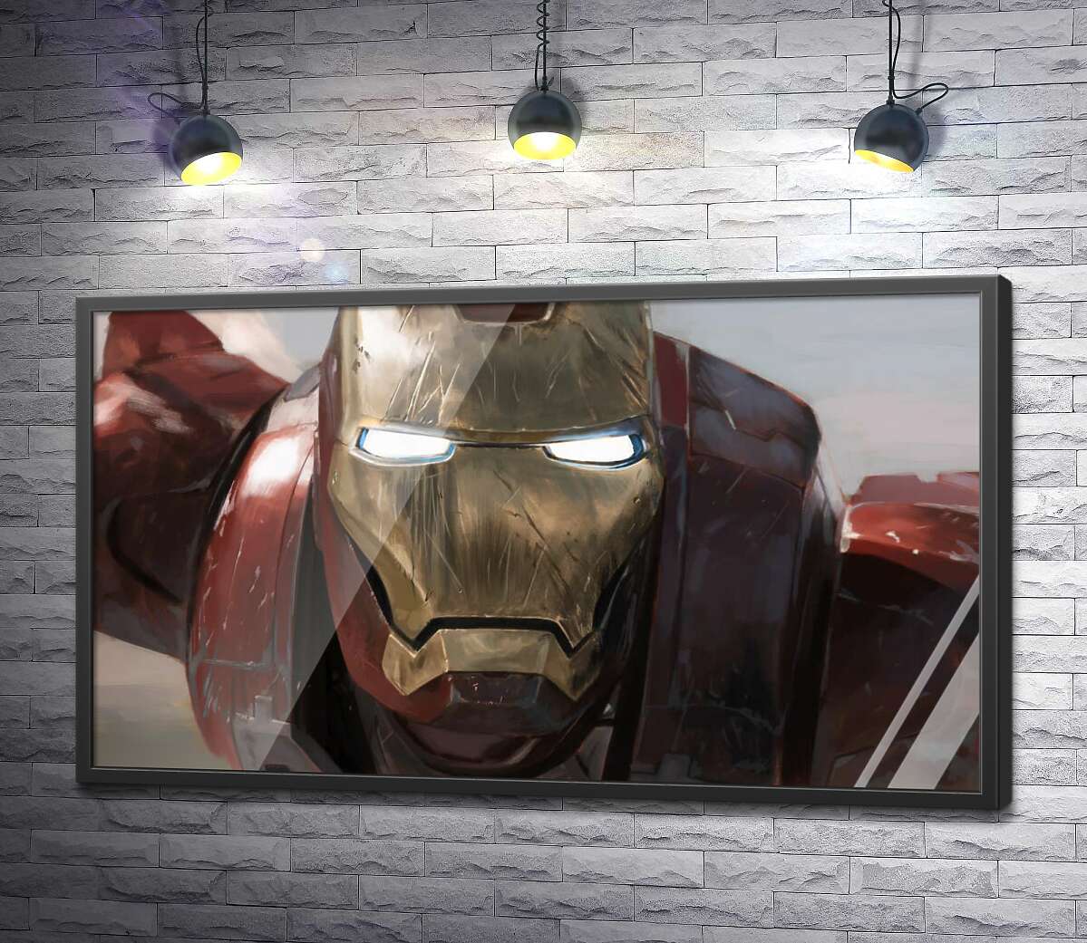 постер Брутальное лицо Железного человека (Iron man)