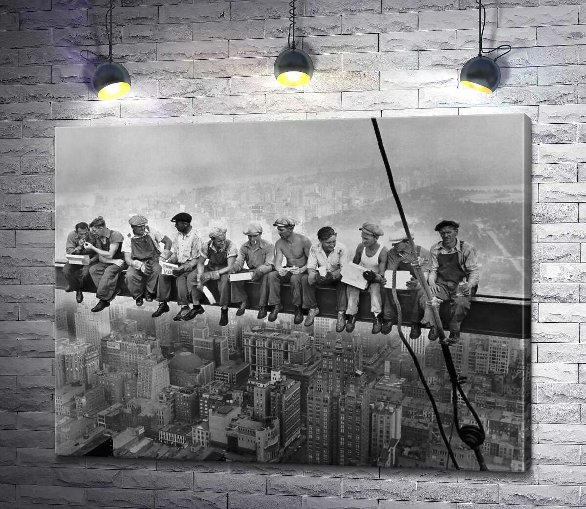 картина Обед нью-йоркских рабочих на небоскребе