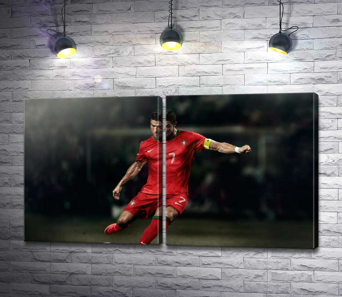 модульна картина Капітан португальської збірної - Кріштіану Роналду (Cristiano Ronaldo)