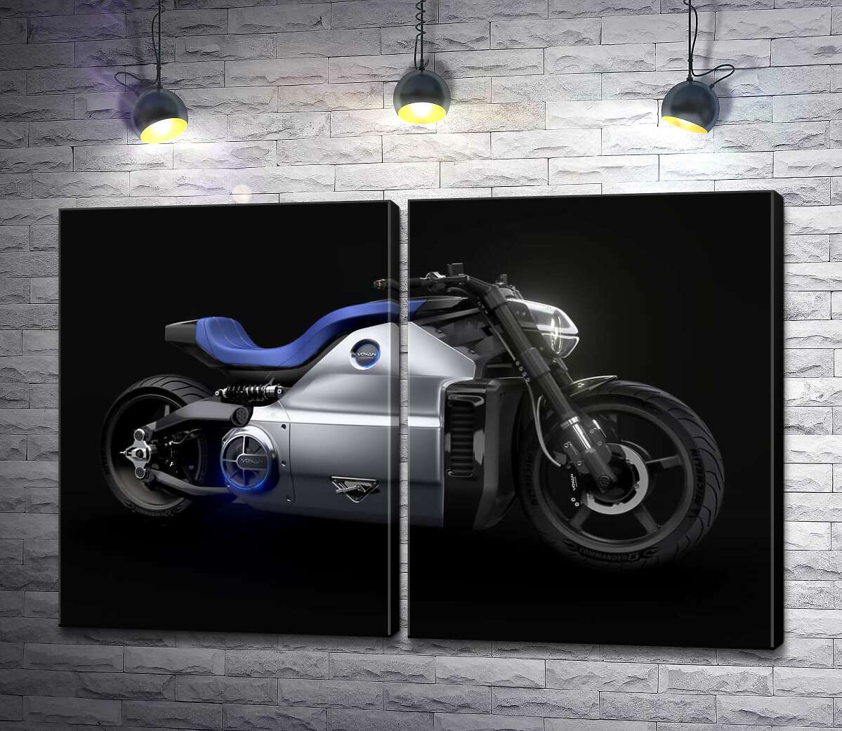 модульная картина Модель электрического мотоцикла Voxan Wattman