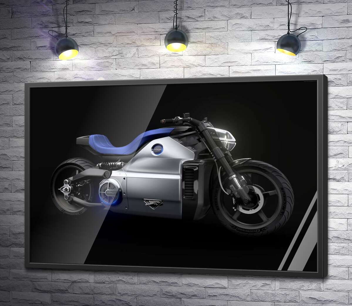 постер Модель электрического мотоцикла Voxan Wattman