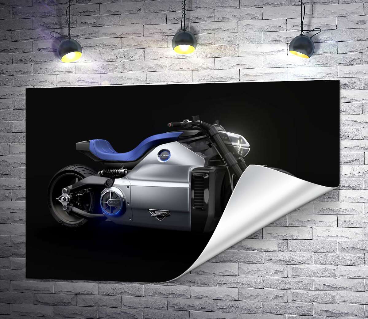 друк Модель електричного мотоцикла Voxan Wattman