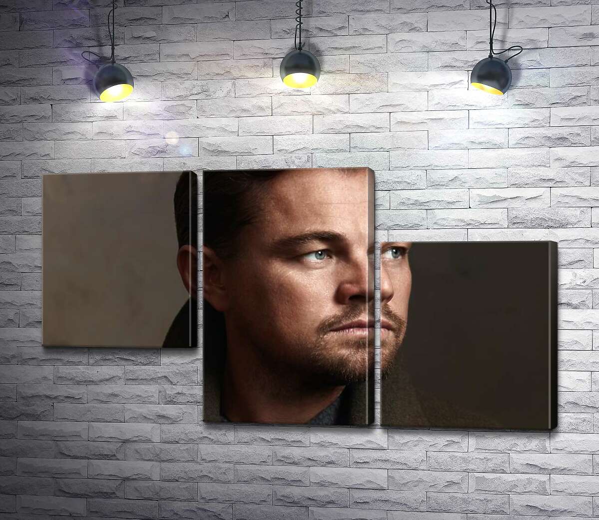модульна картина Портрет знаменитого актора Леонардо Ді Капріо (Leonardo DiCaprio) (Модуль №13)