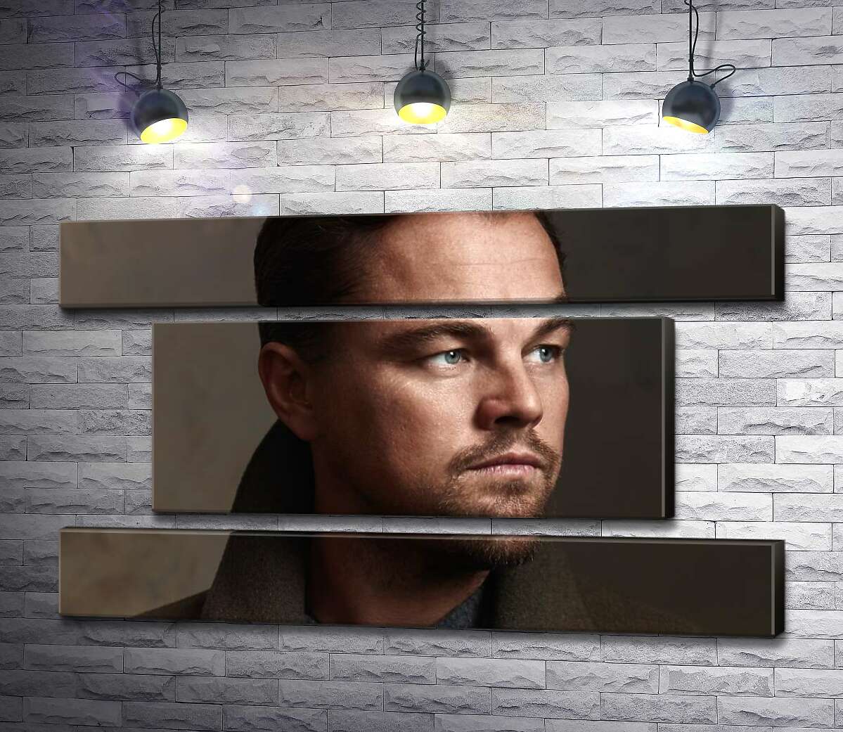 модульна картина Портрет знаменитого актора Леонардо Ді Капріо (Leonardo DiCaprio) (Модуль №18)
