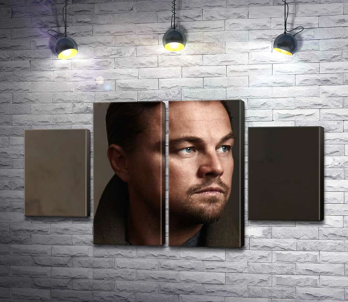 модульна картина Портрет знаменитого актора Леонардо Ді Капріо (Leonardo DiCaprio) (Модуль №20)