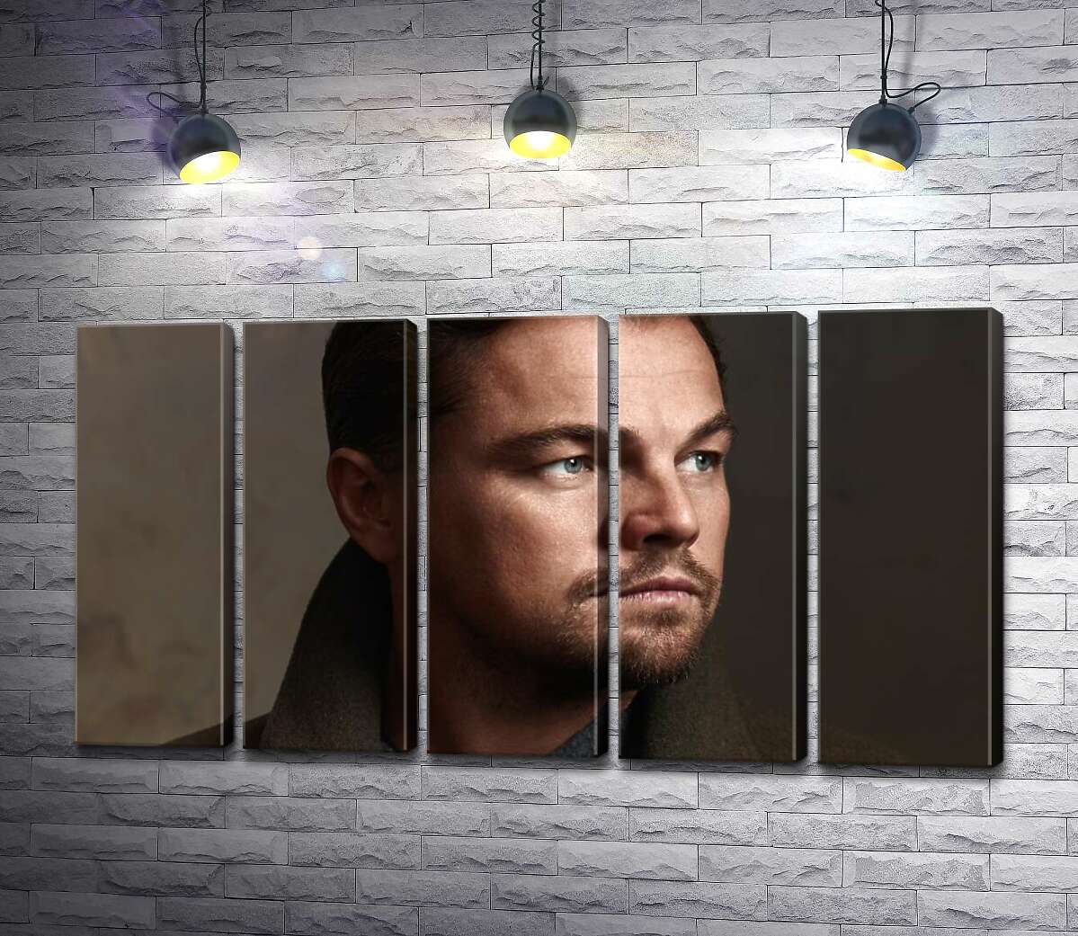 модульна картина Портрет знаменитого актора Леонардо Ді Капріо (Leonardo DiCaprio) (Модуль №26)