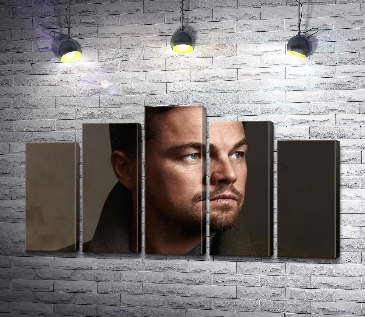 модульна картина Портрет знаменитого актора Леонардо Ді Капріо (Leonardo DiCaprio) (Модуль №29)
