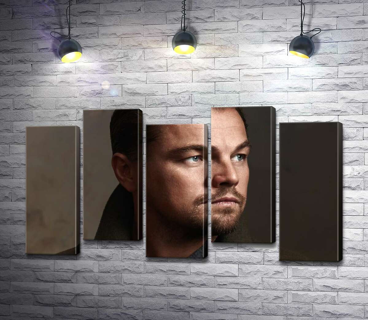 модульна картина Портрет знаменитого актора Леонардо Ді Капріо (Leonardo DiCaprio) (Модуль №30)