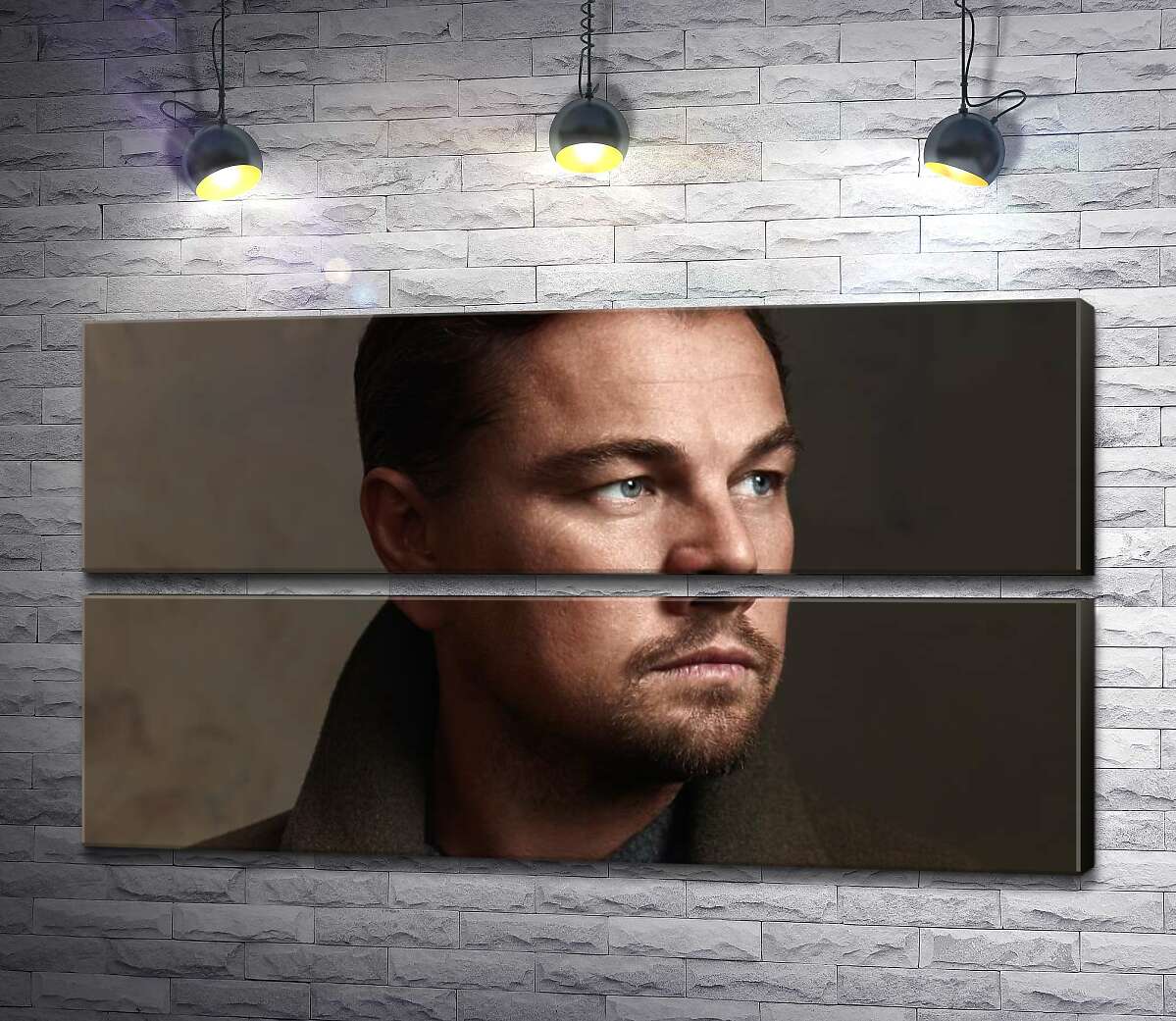 модульна картина Портрет знаменитого актора Леонардо Ді Капріо (Leonardo DiCaprio) (Модуль №7)