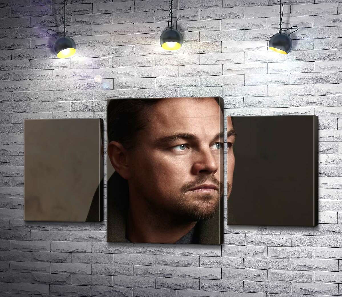 модульна картина Портрет знаменитого актора Леонардо Ді Капріо (Leonardo DiCaprio) (Модуль №10)