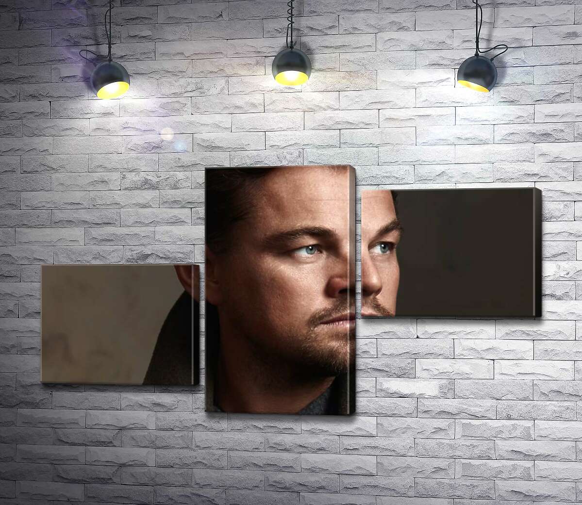 модульна картина Портрет знаменитого актора Леонардо Ді Капріо (Leonardo DiCaprio) (Модуль №12)