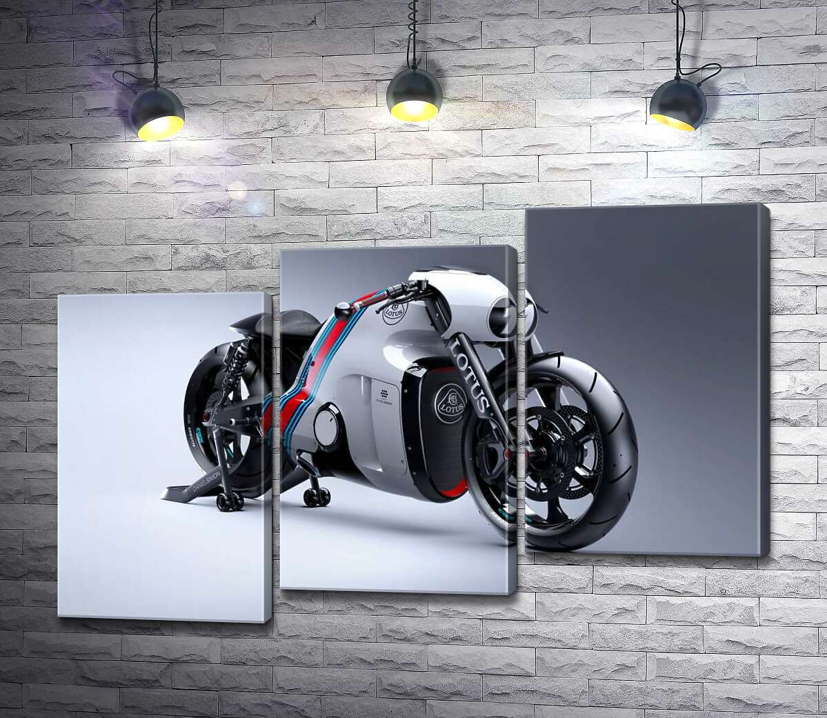 модульная картина Изысканный дизайн мотоцикла Lotus C-01 (Модуль №14)