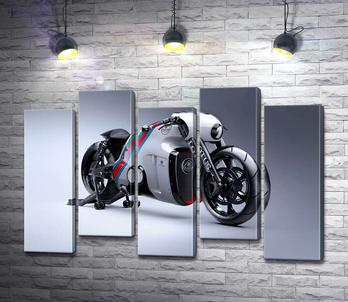 модульна картина Вишуканий дизайн мотоцикла Lotus C-01 (Модуль №30)