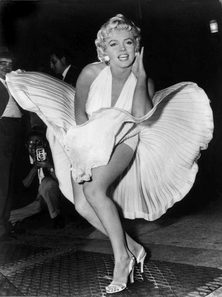 картина-постер Мэрилин Монро (Marilyn Monroe) в знаменитом белом платье