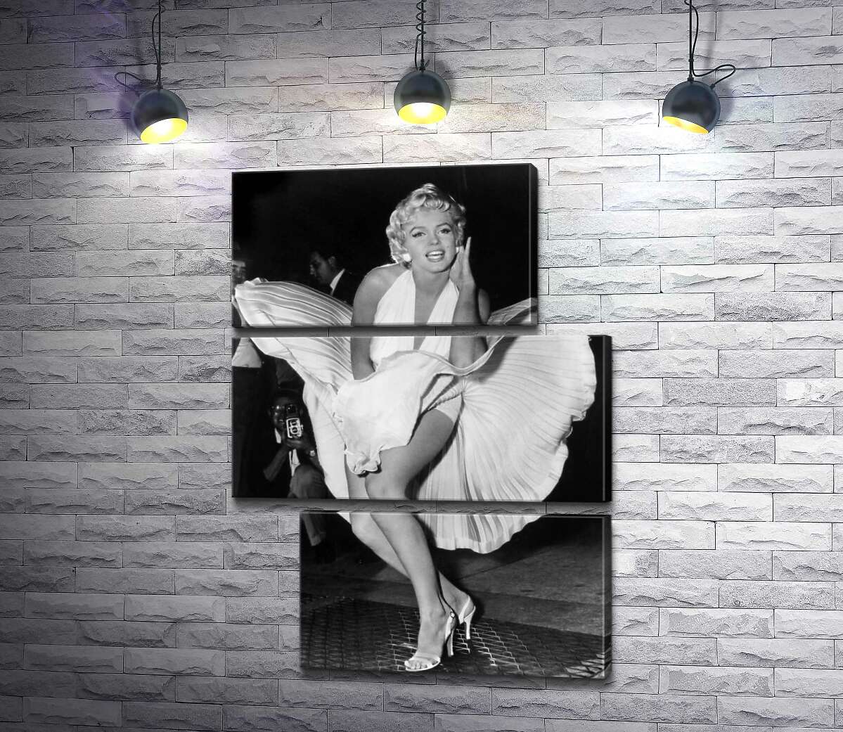 модульна картина Мерілін Монро (Marilyn Monroe) в знаменитій білій сукні (Модуль №16)