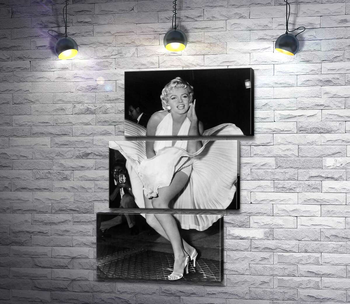 модульна картина Мерілін Монро (Marilyn Monroe) в знаменитій білій сукні (Модуль №17)