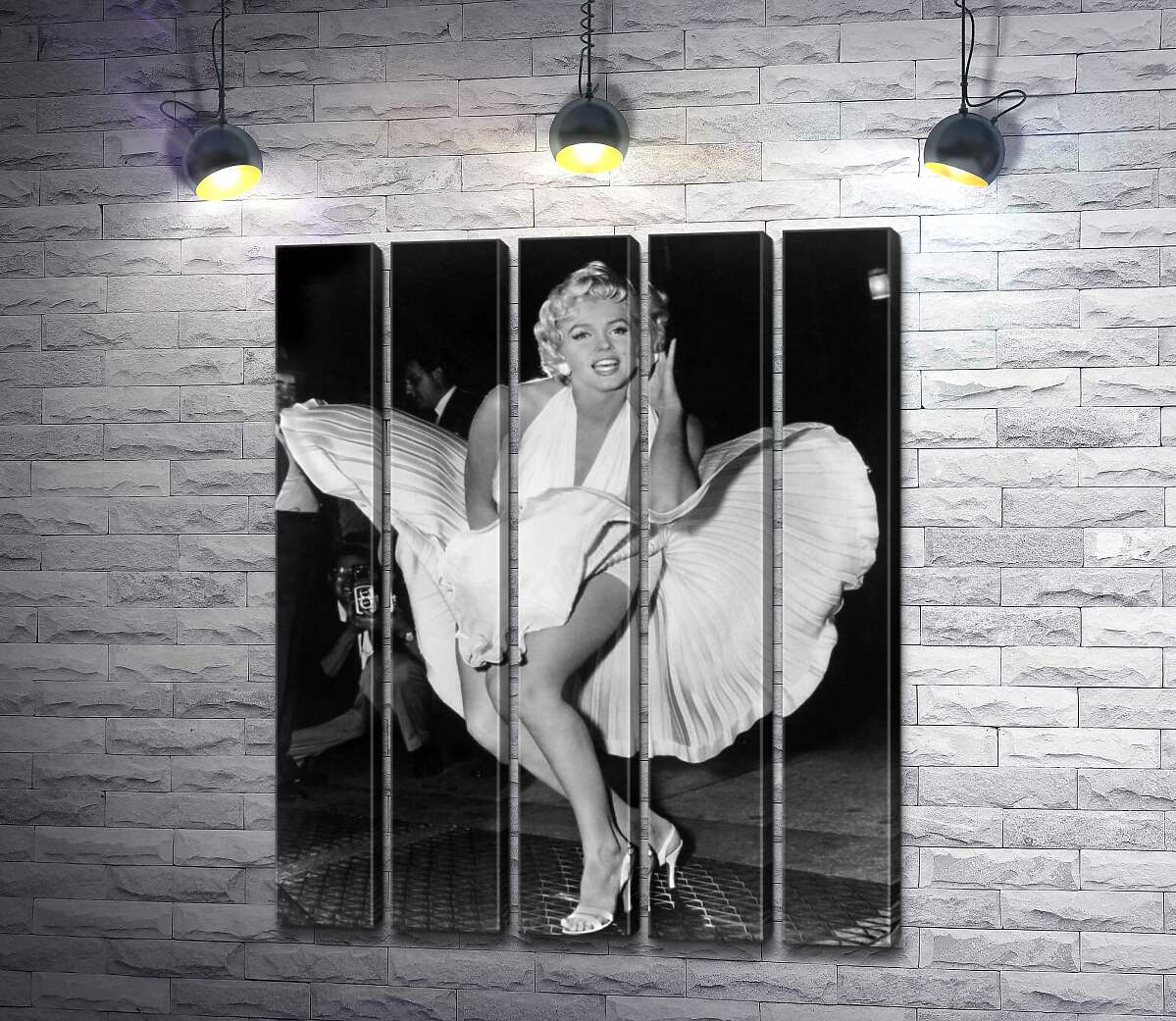 модульна картина Мерілін Монро (Marilyn Monroe) в знаменитій білій сукні (Модуль №26)