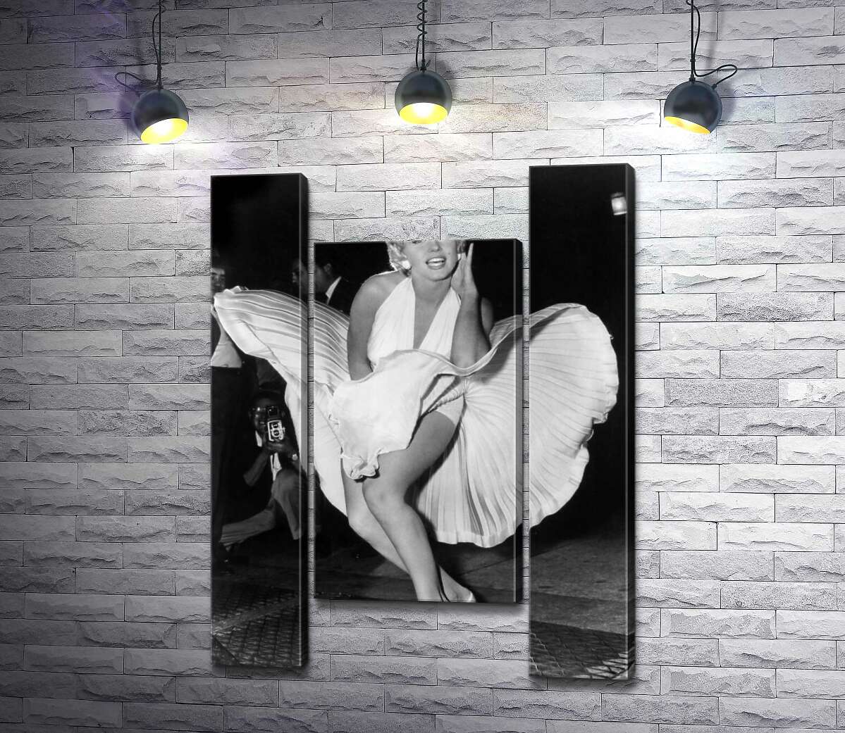 модульна картина Мерілін Монро (Marilyn Monroe) в знаменитій білій сукні (Модуль №11)