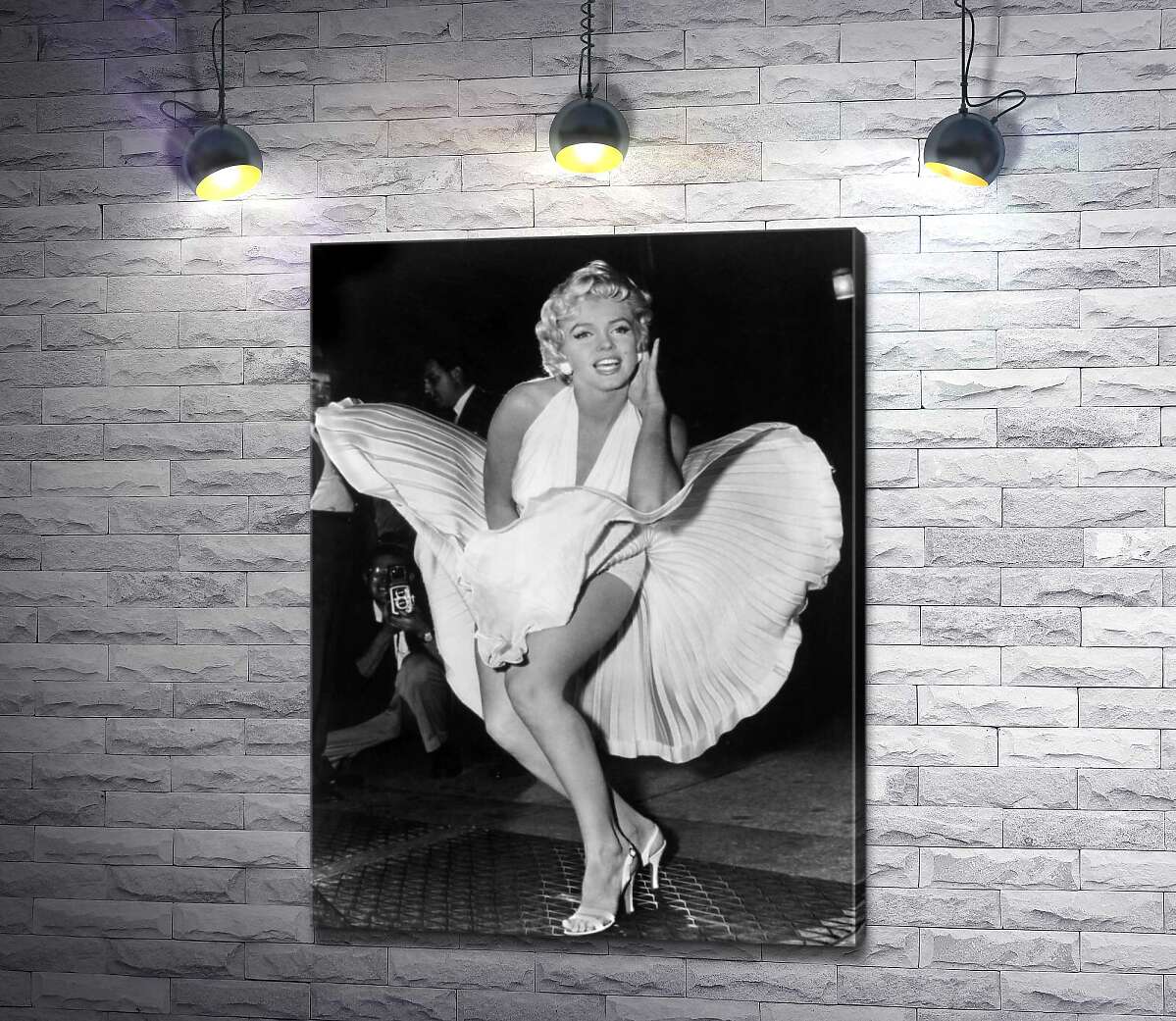 картина Мэрилин Монро (Marilyn Monroe) в знаменитом белом платье