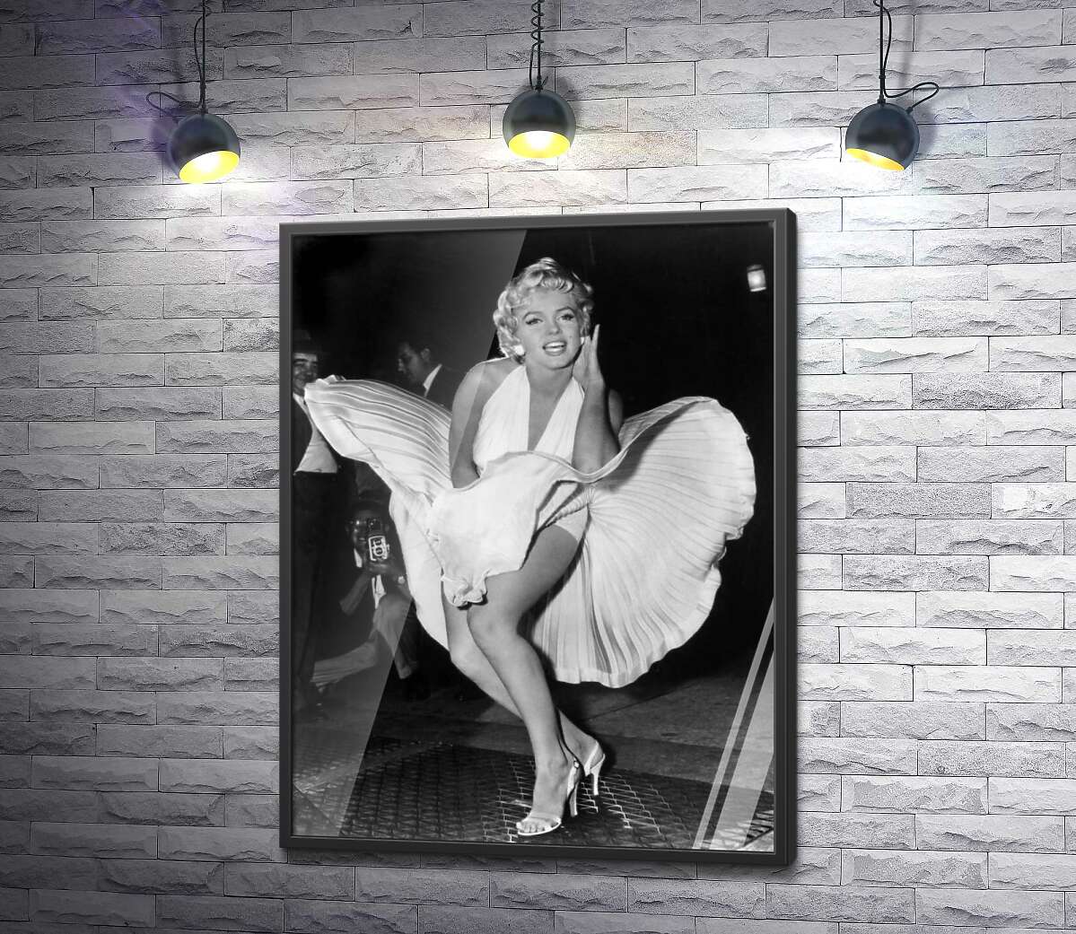 постер Мэрилин Монро (Marilyn Monroe) в знаменитом белом платье