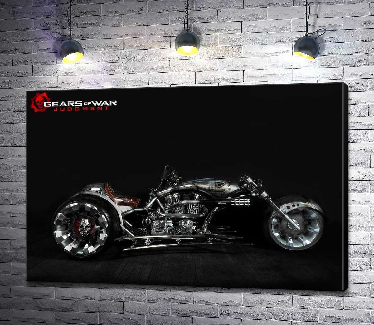 картина Мотоцикл на постері до відеогри "Gears of War: Judgment"