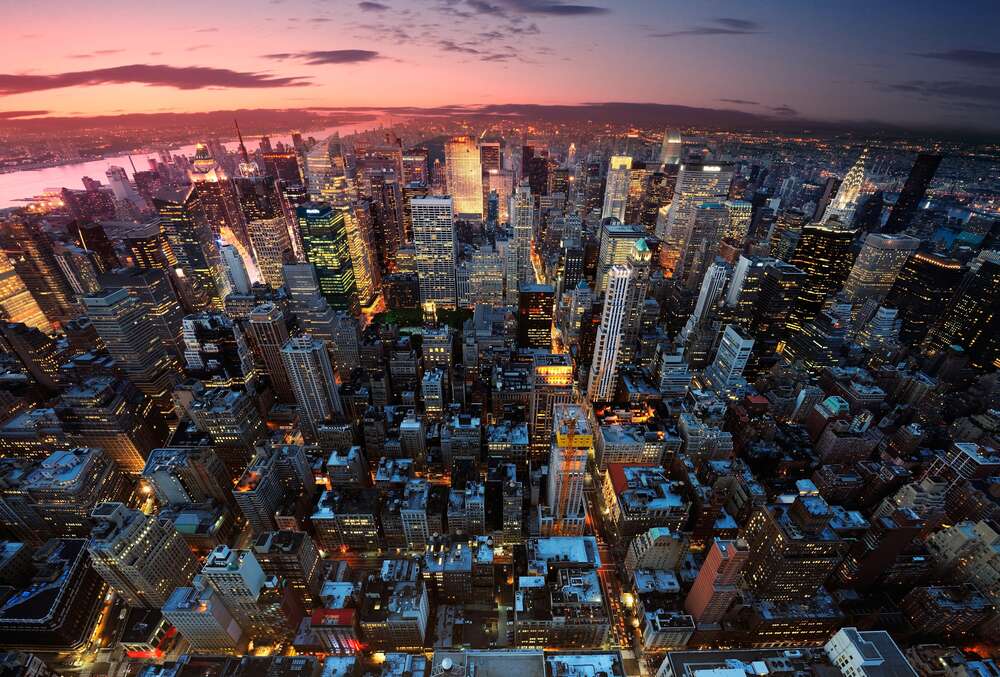 картина-постер Захід сонця над Мангеттеном (Manhattan)